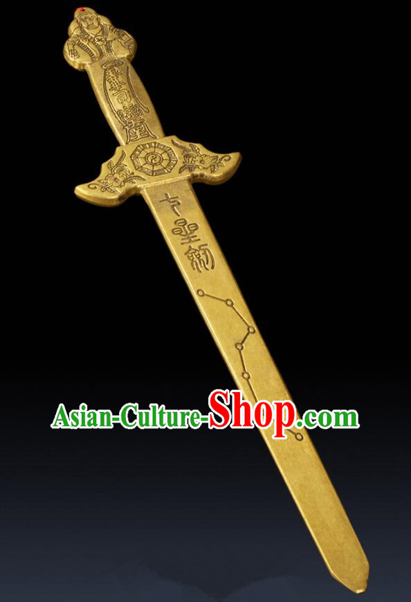 Traditional Taoism 7 Dipper Star Dagger Handmade Brass Sword