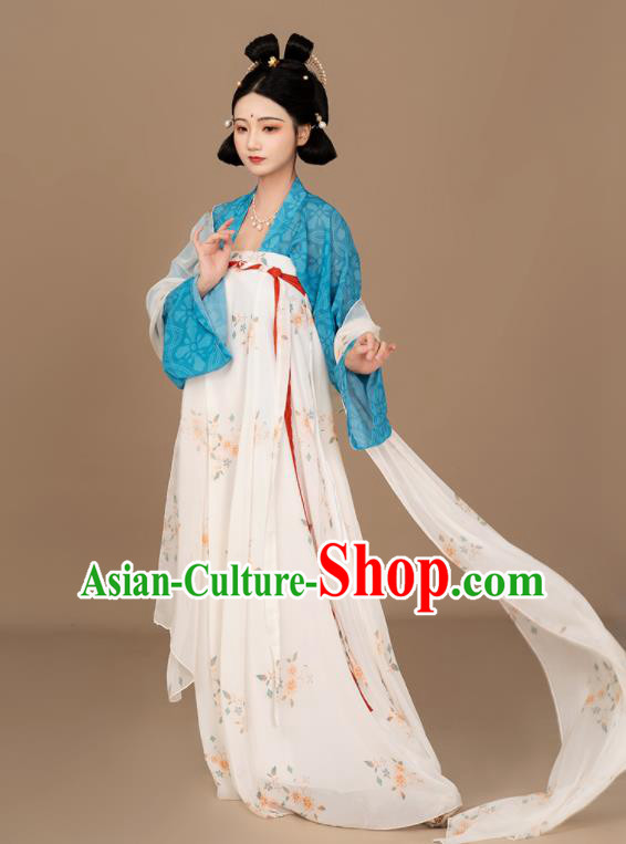 Chinese Ancient Palace Lady Hanfu Dress Traditional Historical Costumes Tang Dynasty Princess Clothing