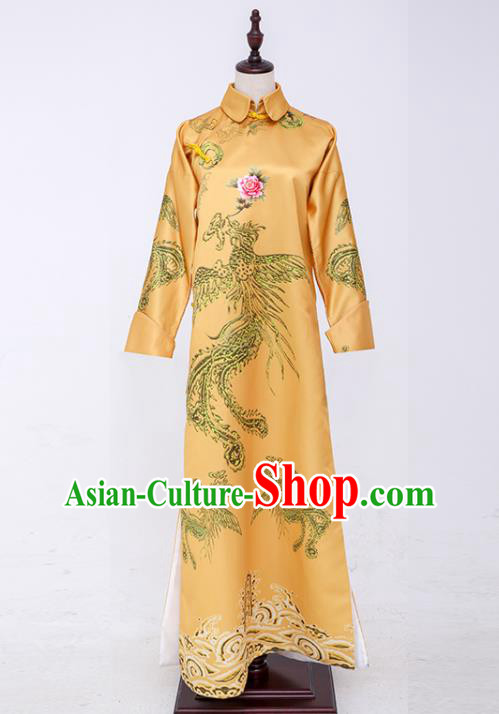 Chinese Qing Dynasty Empress Garment Costumes Ancient Court Queen Fu Cha Clothing