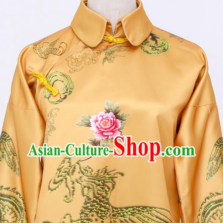 Chinese Qing Dynasty Empress Garment Costumes Ancient Court Queen Fu Cha Clothing
