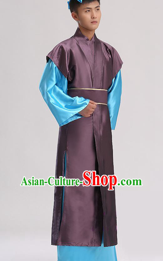 Chinese Classical Dance Clothing The Legend of White Snake Xu Xian Outfit Ancient Scholar Garment Costume