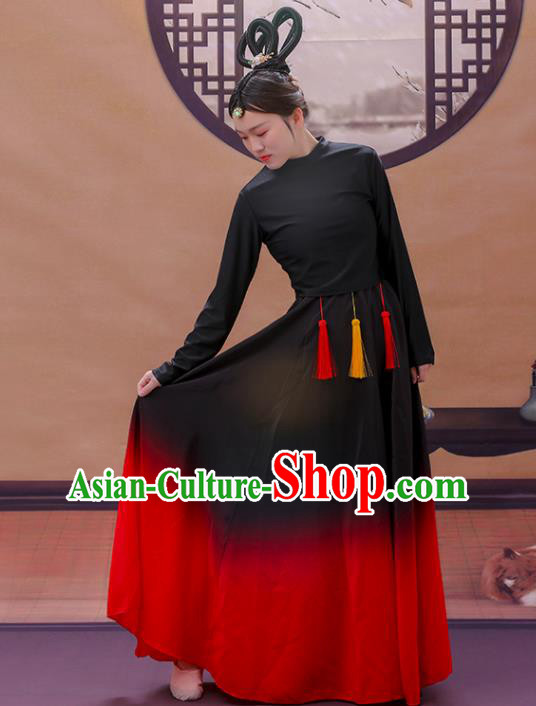 Chinese Classical Dance Clothing Mang Zhong Dance Dress Women Group Performance Garment Costume