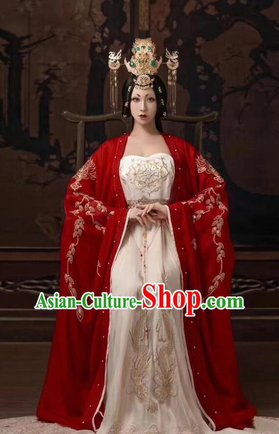 Chinese Ancient Imperial Concubine Clothing Tang Dynasty Royal Empress Garment Costumes