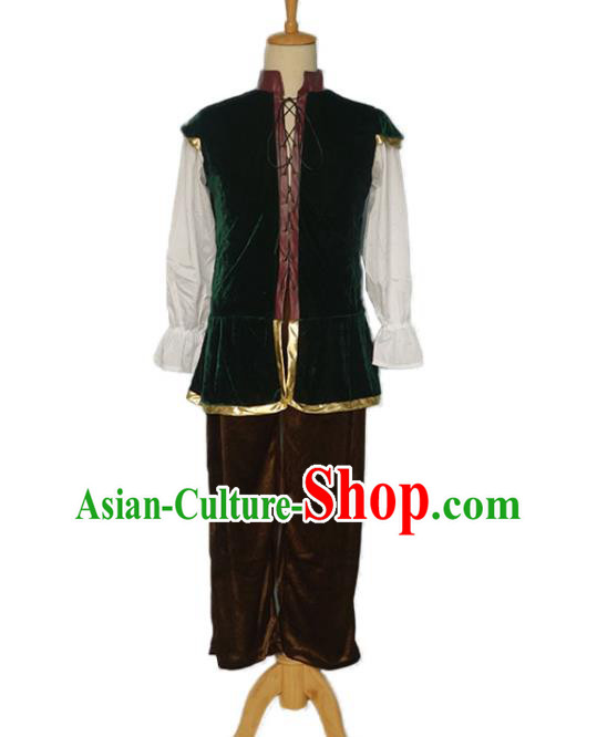 Medieval European Prince Costume Western Traditional Clothing