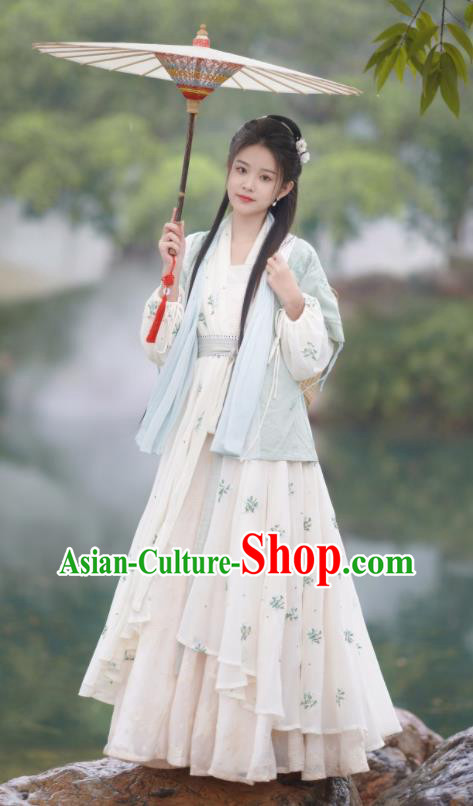 Chinese Traditional Young Lady Garment Costumes Ancient Female Swordsman Dress Clothing