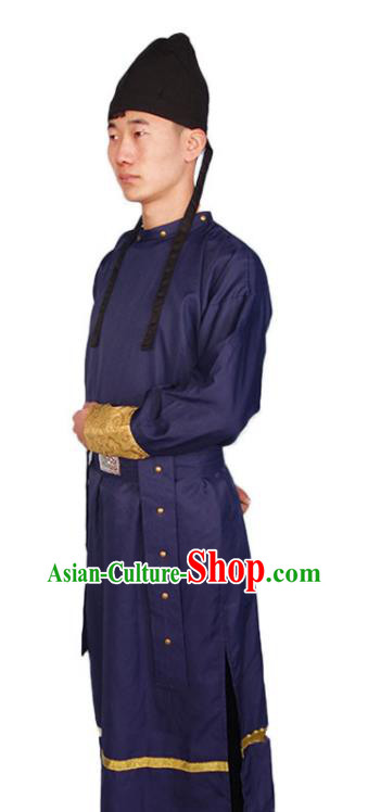 Chinese Tang Dynasty Swordsman Clothing Traditional Hanfu Robe Ancient Imperial Bodyguard Garment Costumes