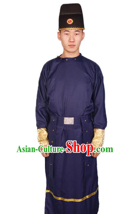 Chinese Tang Dynasty Swordsman Clothing Traditional Hanfu Robe Ancient Imperial Bodyguard Garment Costumes
