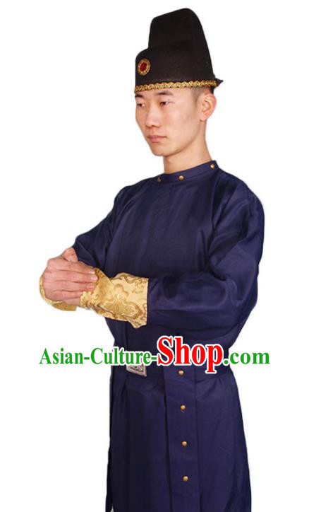 Chinese Tang Dynasty Swordsman Clothing Traditional Hanfu Robe Ancient Imperial Bodyguard Garment Costumes