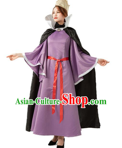 Top Dancing Party Purple Dress Cosplay Queen Garment Costumes
