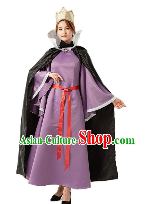 Top Dancing Party Purple Dress Cosplay Queen Garment Costumes