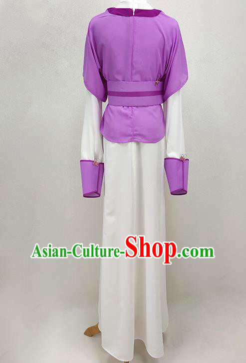 Chinese Peking Opera Hua Tan Garment Costume Ancient Servant Girl Dress Huangmei Opera Clothing