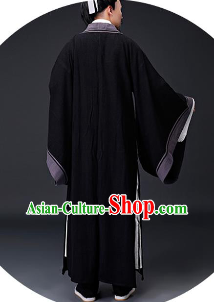 Chinese Drama Water Margin Gongsun Sheng Garments Song Dynasty Costumes Ancient Taoist Priest Clothing