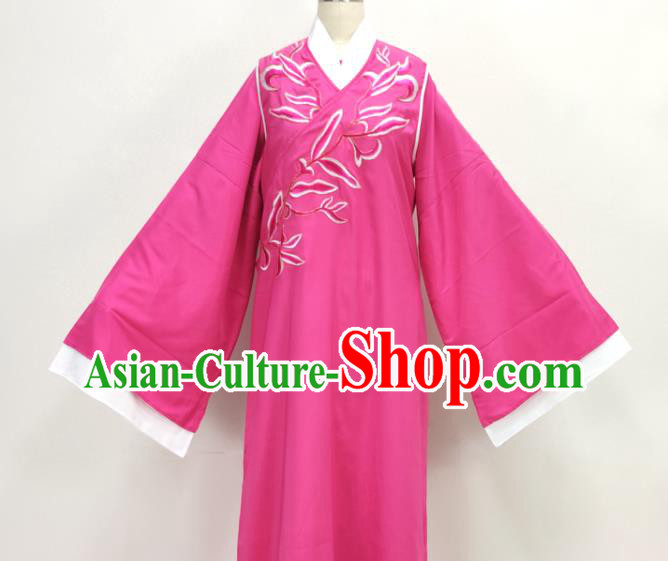 Chinese Beijing Opera Xiaosheng Magenta Robe Shaoxing Opera Zhu Yingtai Clothing Ancient Scholar Costume