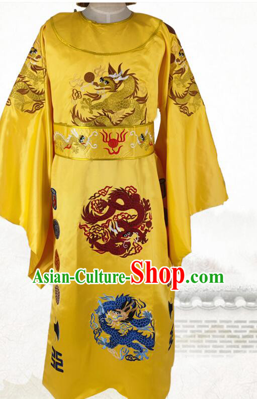 Chinese Ancient Embroidered Dragon Robe Ming Dynasty Emperor Garment Costumes