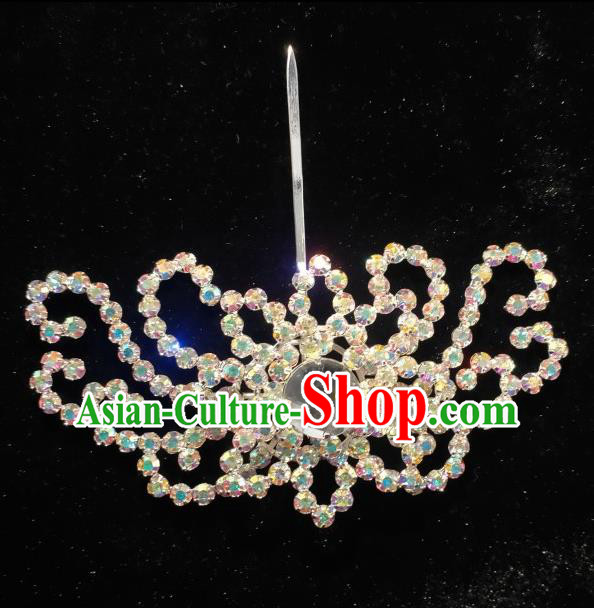 Chinese Ancient Noble Lady Hair Pin Peking Opera Hua Tan Lotus Hair Jewelry Beijing Opera Actress Headpiece