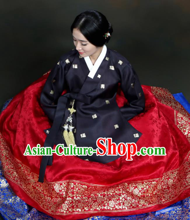 Top Korean Bride Garment Costumes Court Wedding Clothing Handmade Hanbok