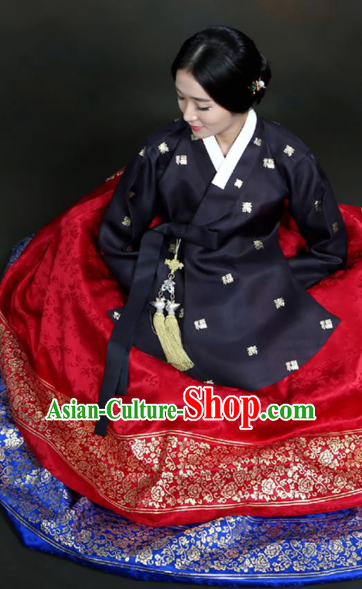 Top Korean Bride Garment Costumes Court Wedding Clothing Handmade Hanbok