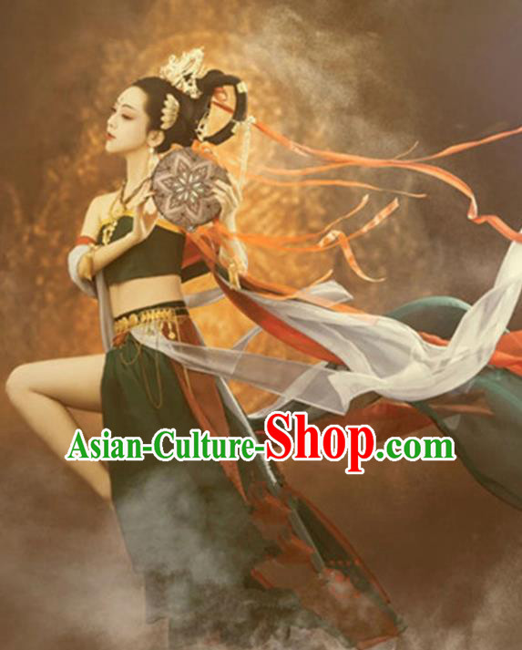 Chinese Dunhuang Flying Apsaras Dance Clothing Ancient Goddess Dress Costume