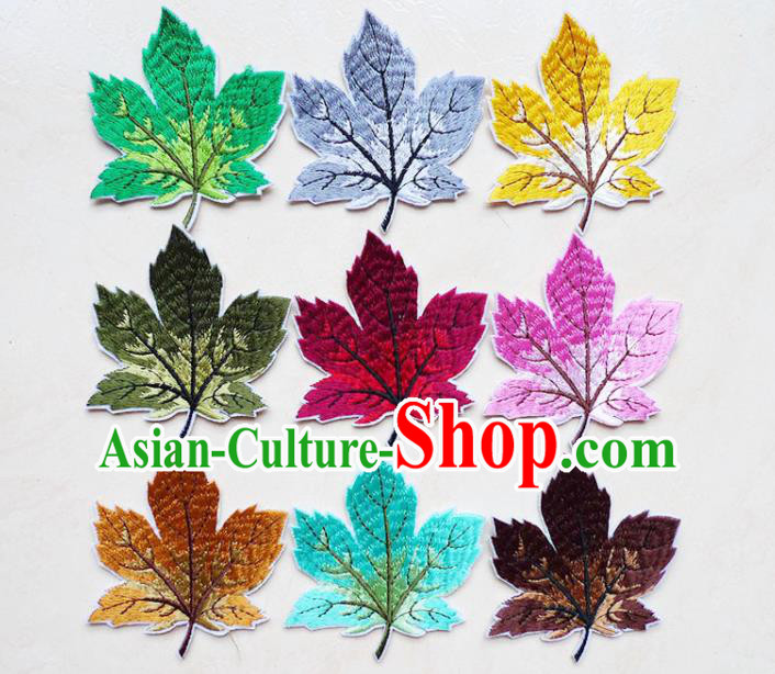 Top Embroidered Maple Leaf Patch Garment Accessories