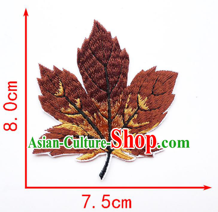 Top Embroidered Maple Leaf Patch Garment Accessories