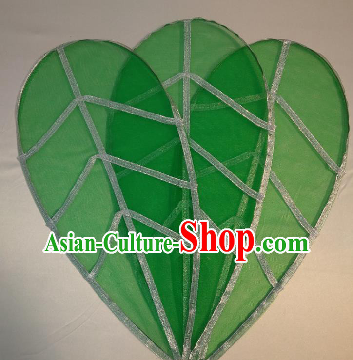 Top Jungle Theme Prop Green Leaves Accessories