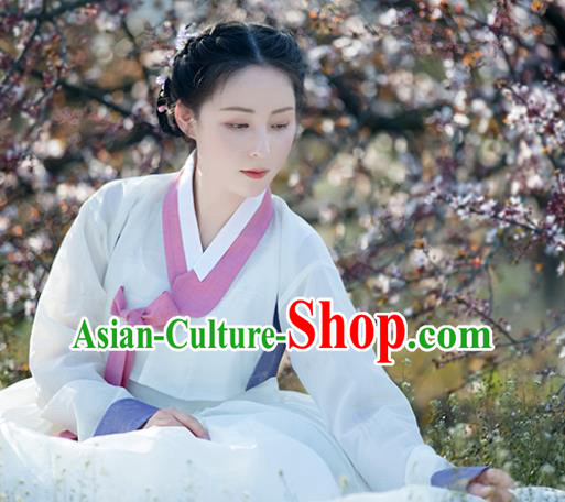 Korean Traditional Garment Ancient Women Hanbok Drama Dress of Korea