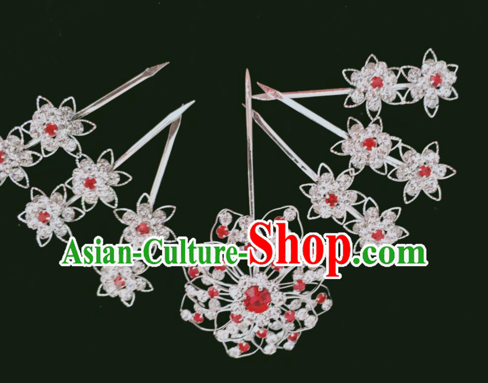 Chinese Traditional Beijing Opera Hua Tan Hairpins Peking Opera Actress Hair Jewelries Ancient Princess Headpieces