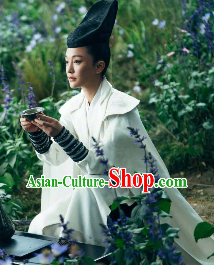 Chinese Ancient Goddess Dress Clothing Film The Yinyang Master Swordswoman Bai Ni Costume