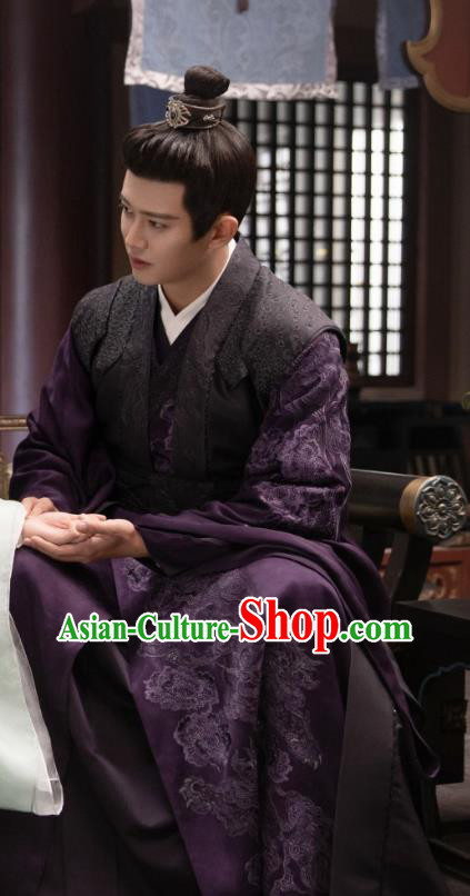 Chinese Romantic TV Series One and Only Zhou Sheng Chen Costume Ancient Prince Clothing Traditional Royal Highness Garments