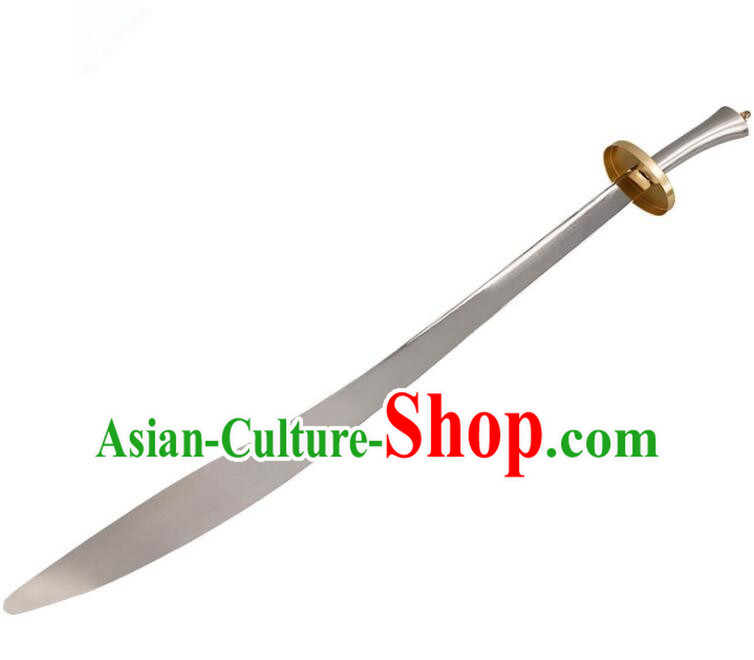 Chinese Wushu Competition Flexible Blade Handmade Tai Chi Performance Broadsword Stainless Steel Blade