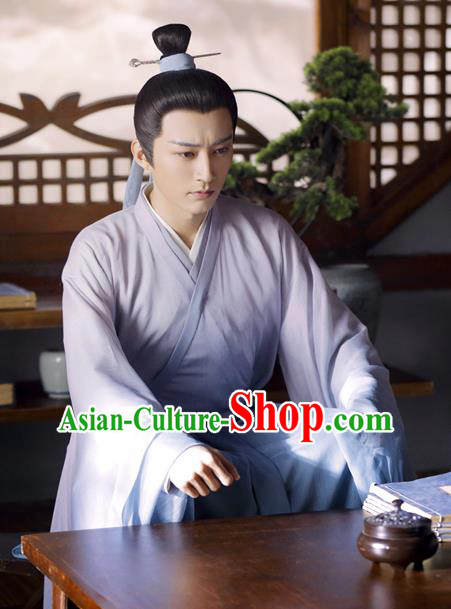 Chinese Ancient Scholar Clothing Traditional Wuxia Disciple Garments TV Series Love and Redemption Swordsman Costume