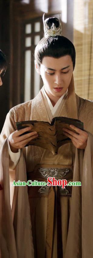 Chinese Love and Redemption King Apparels Ancient Swordsman Clothing Wuxia TV Series Young Childe Garment Costumes