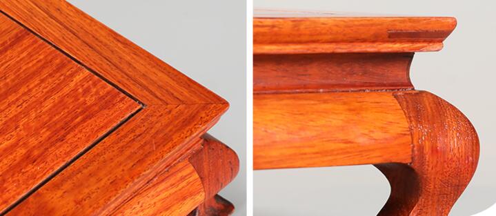 Chinese Traditional Craft Top Hand Carved Square Wooden Stand Handmade Rosewood Vase Pedestal