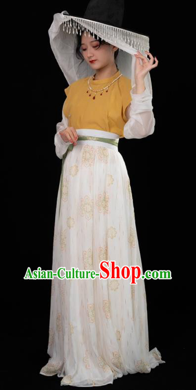 Chinese Traditional Hanfu Dresses Ancient Court Lady Clothing Tang Dynasty Princess Garment Costumes