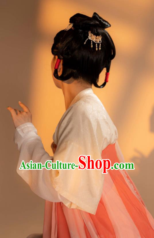 Chinese Tang Dynasty Royal Princess Garment Costumes Traditional Hanfu Dresses Ancient Court Beauty Clothing