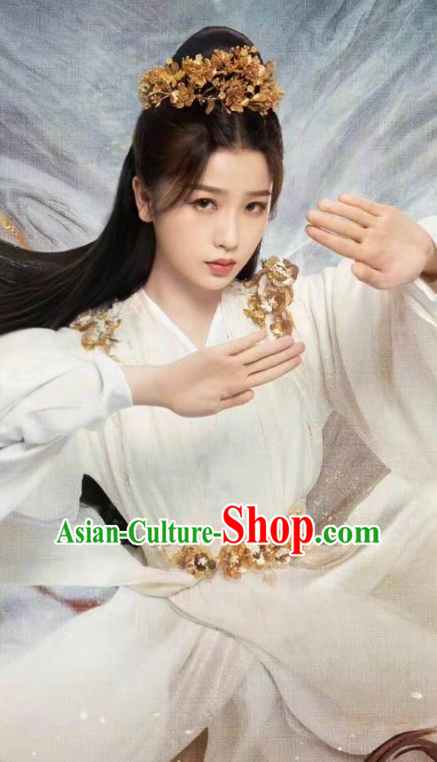 Chinese Ancient Flower Fairy Costumes Goddess Clothing Love Between Fairy and Devil Xiao Lan Hua Dress Garments