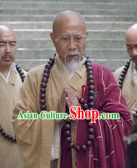 China Wuxia TV Series Heaven Sword and Dragon Saber Buddhist Abbot Kong Wen Outfit