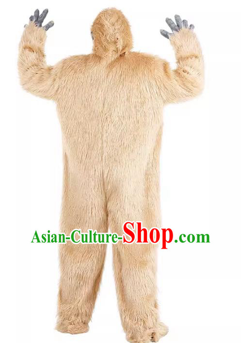 Carnival Party Clothing Halloween Fancy Ball Costume Cosplay Snow Wild Man Suit