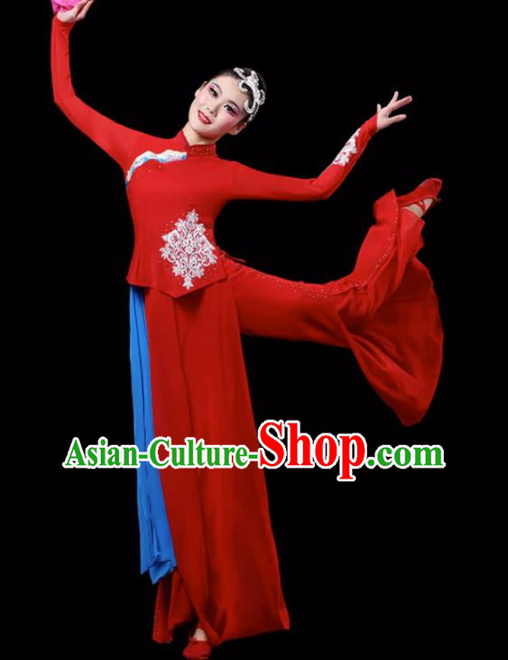 Jiuer Dance Costumes Fan Dance Costumes Yangko Costumes Red Sorghum Square Dance Costumes Art Test Classical Dance Costumes