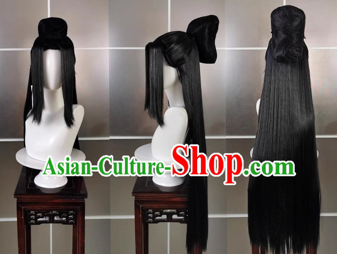 Qixiu Adult Confucian Xiujie Wig and Headdress Jianwang 3 Jiansan Cosplay Headpiece