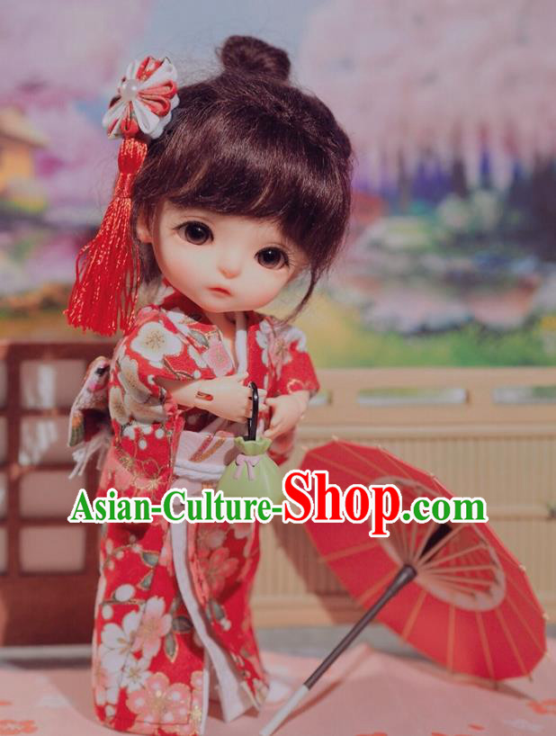 Customize Girl Kimono Handmade BJD Doll Costume Top Super Dollfie Japanese Clothing