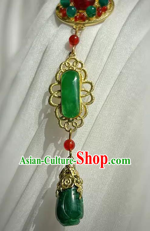 Chinese Hanfu Jewelry Traditional Brooch Handmade Cheongsam Breastpin Pendant Christmas Gift