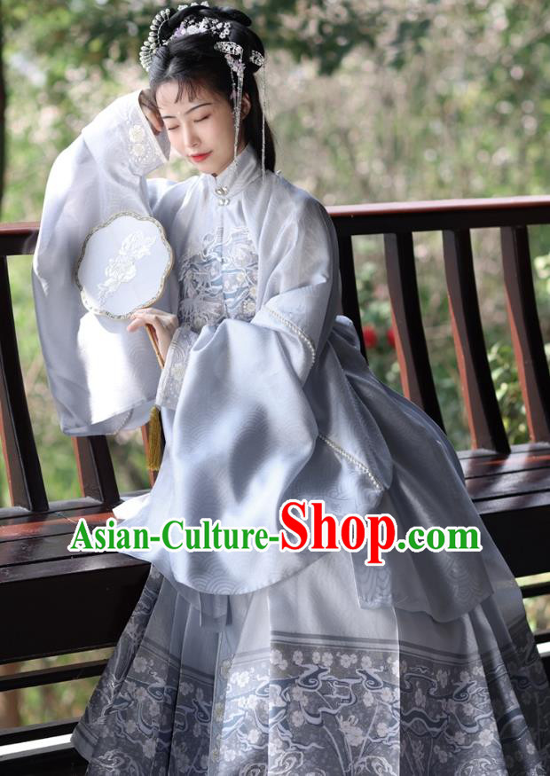 The Twelve Beauties of Jinling Li Wan Costumes A Dream in Red Mansions China Ming Dynasty Young Mistress Hanfu Clothing