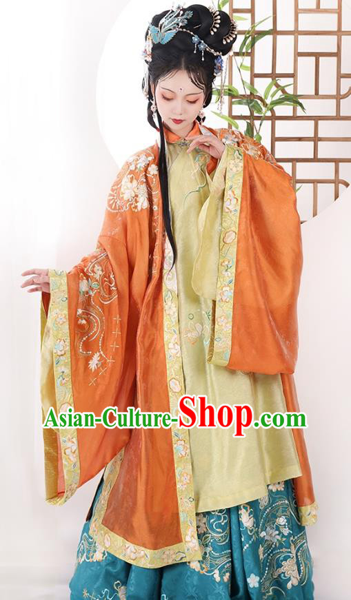 A Dream in Red Mansions The Twelve Beauties of Jinling Qin Keqing Costumes China Ming Dynasty Noble Mistress Hanfu Clothing
