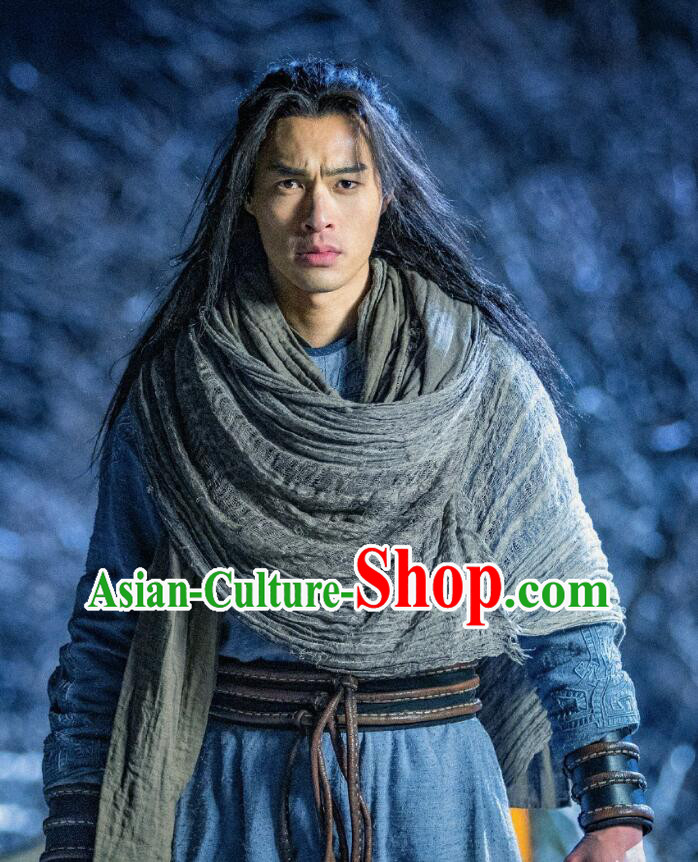 China 2021 TV Series Demi Gods and Semi Devils Qiao Feng Replica Costume Ancient Hero Clothing
