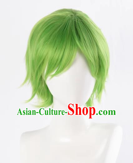 The Law Of Planting Grass Planting Wood Planting Helps All Purpose Mixed Grass Green Reversed Short Hair Cosplay Wig