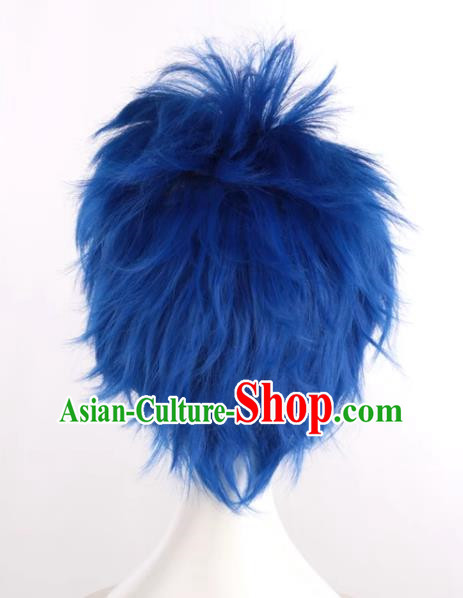 Big Brother Kaito Hajime Sapphire Blue Sky High Reversed Cosplay Anime Wig