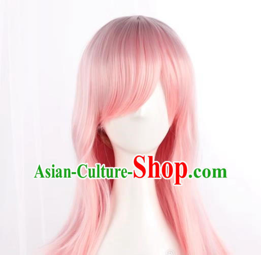 Super Sonic Cos Wig Super Sonico Mixed Pink Girl Anime Fake Hair