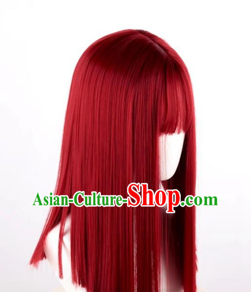 Women's Clavicle Hair Straight Hair Internet Celebrity Natural Lolita Lolita Daily Cute Realistic Cos Wig