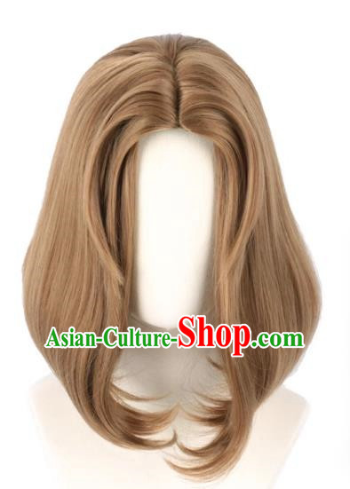 The Fifth Identity Supervisor Madam Red Skin Blood Banquet Mixed Brown Animation Cosplay Wig